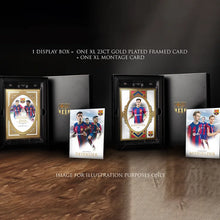 Load image into Gallery viewer, 2023-24 FUTERA FC BARCELONA UNIQUE XL CARD COLLECTION PERSONAL 12 BOX CASE (SHIP SEALED)