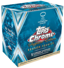 Load image into Gallery viewer, 2024-25 TOPPS UEFA WOMENS CHAMPIONS LEAGUE UWCL CHROME SAPPHIRE 10 BOX, PICK YOUR TEAM/PLAYER PYTP CASE BREAK - #PYTPS28