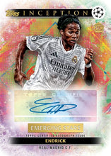 Load image into Gallery viewer, 2024-25 Topps Inception UEFA Club Competitions INC25 Soccer 12 Hobby Box PYTP Case Break #PYTP39
