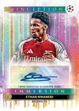 Load image into Gallery viewer, 2024-25 Topps Inception UEFA Club Competitions INC25 Soccer 12 Hobby Box PYTP Case Break #PYTP38