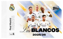 Load image into Gallery viewer, 2025-26 TOPPS REAL MADRID LOS BLANCOS 6 BOX, 10 SPOT, RANDOM SERIAL # HIGH ROLLER 1/2 CASE BREAK #HR1