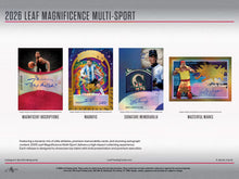 Load image into Gallery viewer, 2026 Leaf MAGNIFICENCE Multisport, 10 Box, HIGH ROLLER Random HIT Case Break #HR1 (INSANE PRODUCT!!)
