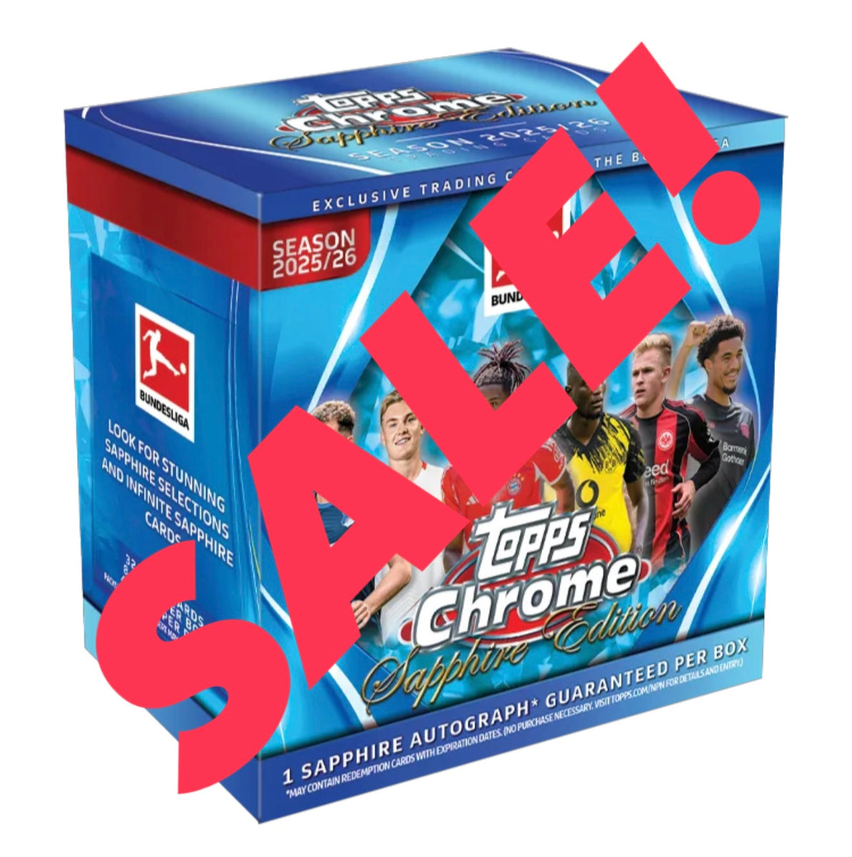 2025-26 TOPPS BUNDESLIGA CHROME SAPPHIRE BCS26 SOCCER 10 BOX, PICK