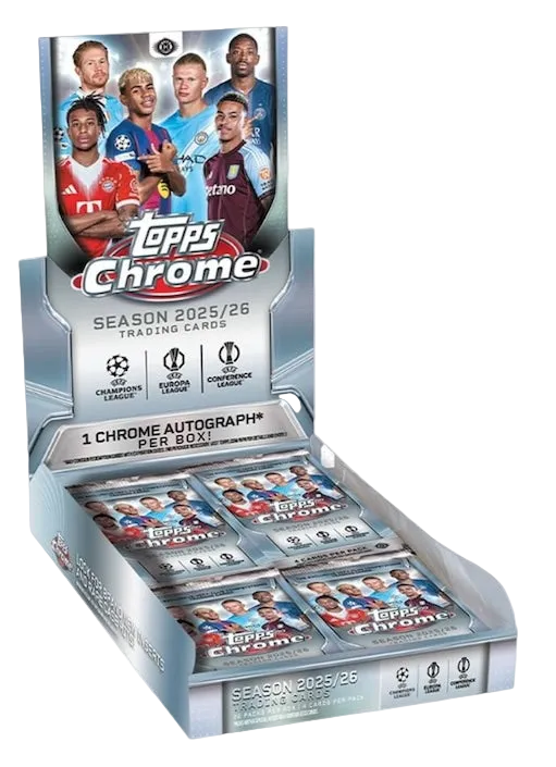 CHROME BOX 8CD+7inch 豪華ブックレット付き 2025-26 Topps Chrome UEFA Club Competitions CCC26 Soccer 12 Hobby