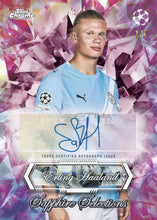 Load image into Gallery viewer, 2025-26 Topps Chrome UEFA Club Competitions SAPPHIRE CCS26 Soccer 10 Box, PYT Case Break #PYTPS225
