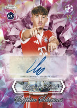 Load image into Gallery viewer, 2025-26 Topps Chrome UEFA Club Competitions SAPPHIRE CCS26 Soccer 10 Box, PYT Case Break #PYTPS225