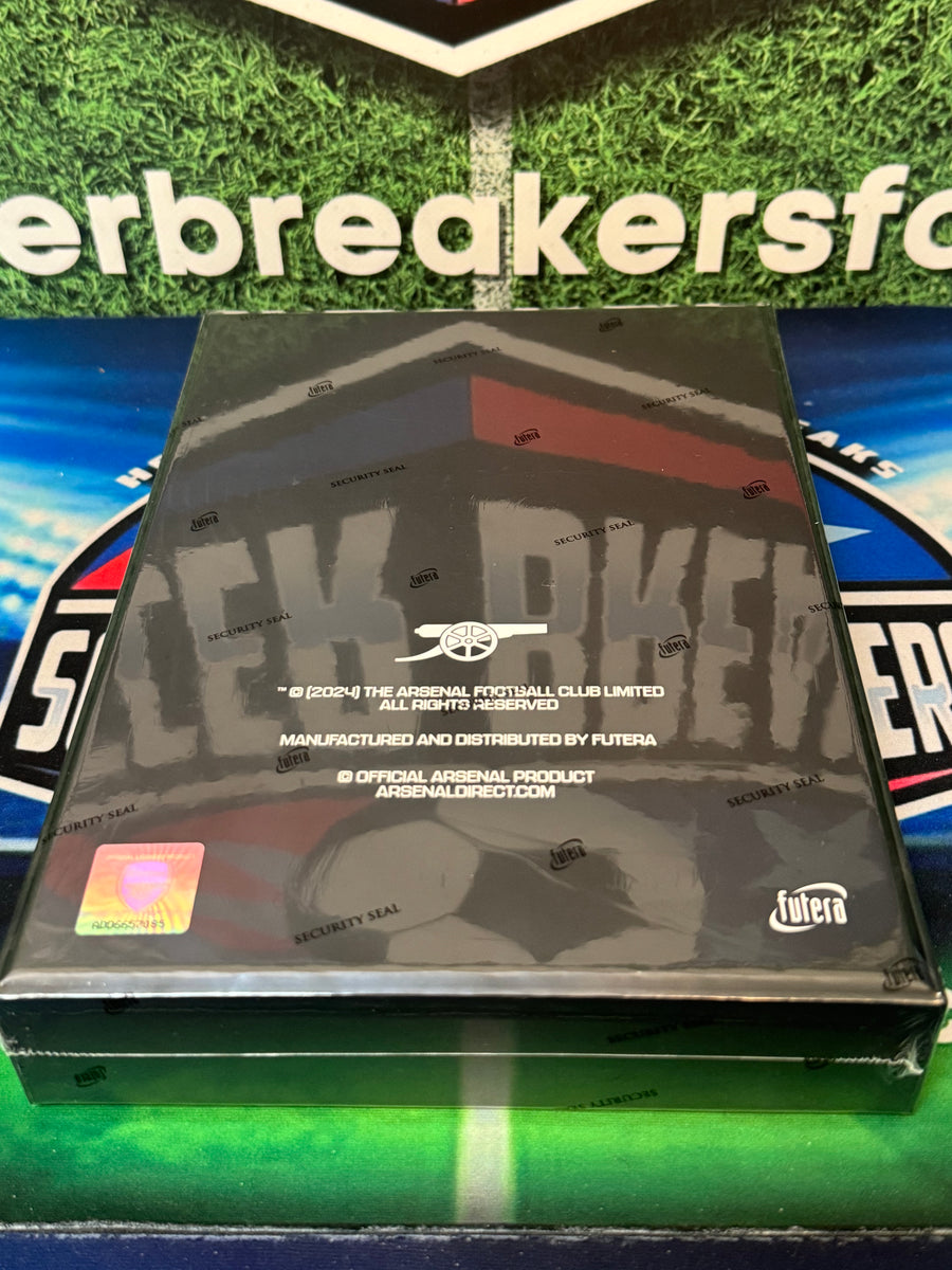 2023-24 FUTERA ARSENAL UNIQUE XL CARD COLLECTION PERSONAL BOX (OPEN LIVE 0R  SHIP SEALED)