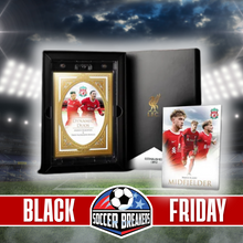 Load image into Gallery viewer, 2023-24 FUTERA LIVERPOOL UNIQUE XL CARD COLLECTION PERSONAL 12 BOX CASE (SHIP SEALED)