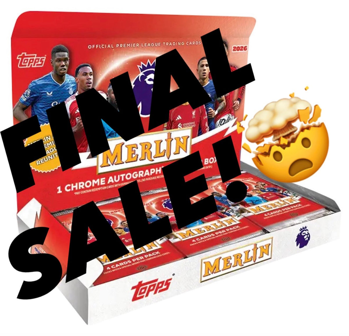2026 TOPPS MERLIN PREMIER LEAGUE EPLM26 SOCCER 12 BOX, PICK YOUR 