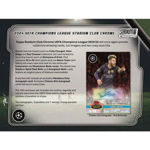 2023-24 Topps UEFA Club Competitions STADIUM CLUB SC24 Soccer 12 Box PYTP Case Break #PYTP47