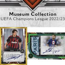 Load image into Gallery viewer, 2022-23 TOPPS UEFA CHAMPIONS LEAGUE MUSEUM COLLECTION 12 HOBBY BOX, PICK YOUR TEAM PYT CASE BREAK - #PYT61
