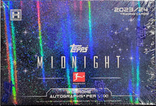 Load image into Gallery viewer, 2023-24 TOPPS BUNDESLIGA MIDNIGHT SOCCER 12 HOBBY BOX, HIGH ROLLER, 10 SPOT RANDOM SERIAL # CASE BREAK - #HR1
