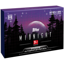 Load image into Gallery viewer, 2024-25 TOPPS BUNDESLIGA MIDNIGHT SOCCER 6 HOBBY BOX, PICK YOUR TEAM/PLAYER CASE BREAK - #PYTP10
