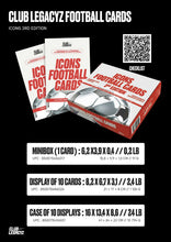Load image into Gallery viewer, 2025-26 Club Legacyz Icons Football (Soccer) 3rd Edition 3 Hobby Box (30 hits), 38 Spot, Random Player Break #RP5
