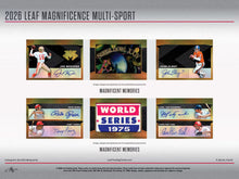 Load image into Gallery viewer, 2026 Leaf MAGNIFICENCE Multisport, 10 Box, HIGH ROLLER Random HIT Case Break #HR1 (INSANE PRODUCT!!)

