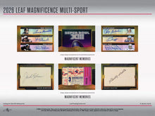 Load image into Gallery viewer, 2026 Leaf MAGNIFICENCE Multisport, 10 Box, HIGH ROLLER Random HIT Case Break #HR1 (INSANE PRODUCT!!)
