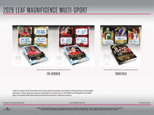 Load image into Gallery viewer, 2026 Leaf MAGNIFICENCE Multisport, 10 Box, HIGH ROLLER Random HIT Case Break #HR1 (INSANE PRODUCT!!)
