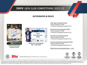 2022-23 Topps STADIUM CLUB CHROME UEFA Soccer 12 Hobby Box PYT Case Break #PYT78