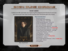 Load image into Gallery viewer, 2024 TOPPS DUNE CHROME PERSONAL HOBBY BOX
