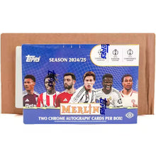 Load image into Gallery viewer, 2024-25 Topps UEFA Chrome MERLIN Club Competitions MER25 Soccer 6 BREAKERS DELIGHT Box PYTP Case Break #PYTPBD87
