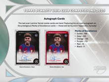 Load image into Gallery viewer, 2024-25 TOPPS DYNASTY UEFA CHAMPIONS LEAGUE SOCCER 5 HOBBY BOX, 100 SPOT, RANDOM PLAYER, CASE BREAK #RP19
