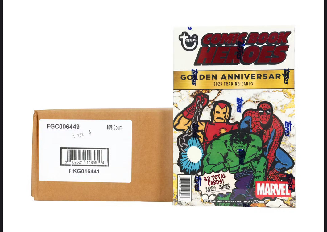 2025 Topps MARVEL Golden Anniversary Online Exclusive Personal 10 Box CASE