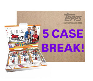 (5 CASE BREAK!) 2024-25 Topps UEFA Club Competitions FINEST CCF25 Soccer 40 Hobby Box 5 Case Break #PYTP80