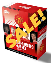 Load image into Gallery viewer, 2024-25 Topps Manchester United Team Sets Soccer 20 Box PYP Case Break #PYP8
