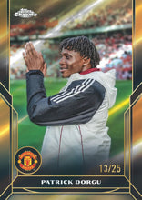 Load image into Gallery viewer, 2024-25 TOPPS MANCHESTER UNITED CHROME DELUXE EDITION MUC25 SOCCER 3 BOX, PICK YOUR PLAYER PYP CASE BREAK #PYP15
