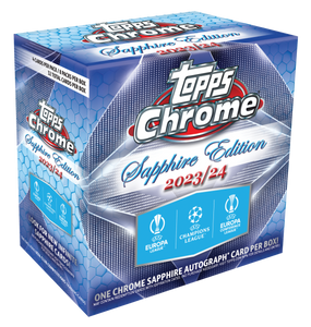 2023-24 Topps UEFA Chrome Club Competitions SAPPHIRE CCCS24 Soccer 10 Box PYTP Case Break #PYTPS13