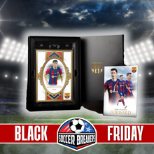 Load image into Gallery viewer, (BLACK FRIDAY!) 2023-24 FUTERA FC BARCELONA UNIQUE XL CARD COLLECTION PERSONAL BOX (OPEN LIVE 0R SHIP SEALED)
