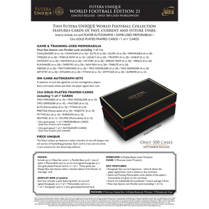 2025 FUTERA WORLD FOOTBALL UNIQUE EDITION 21 - 6 BOX PICK YOUR TEAM PYT MINI CASE BREAK #PYT17