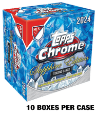 Load image into Gallery viewer, 2024 TOPPS MLS CHROME SAPPHIRE SOCCER 10 BOX, PICK YOUR TEAM/PLAYER PYTP CASE BREAK #PYTP4
